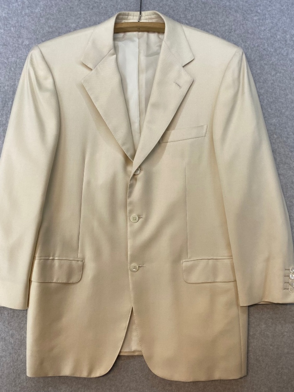 Brioni Summer Blazer Mens 40 • Cashmere Silk Blend  Made in Italy • Cream